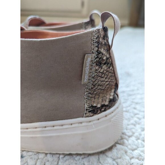 Hey Dude Womens Sneaker Peyton Snake Skin Print Brown / Gold Slip-On 9 - Picture 6 of 8
